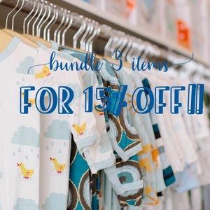 Bundle 3 items for 15% off!!